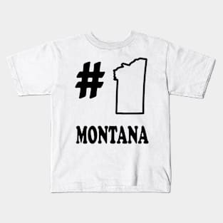 A funny map of Montana Kids T-Shirt